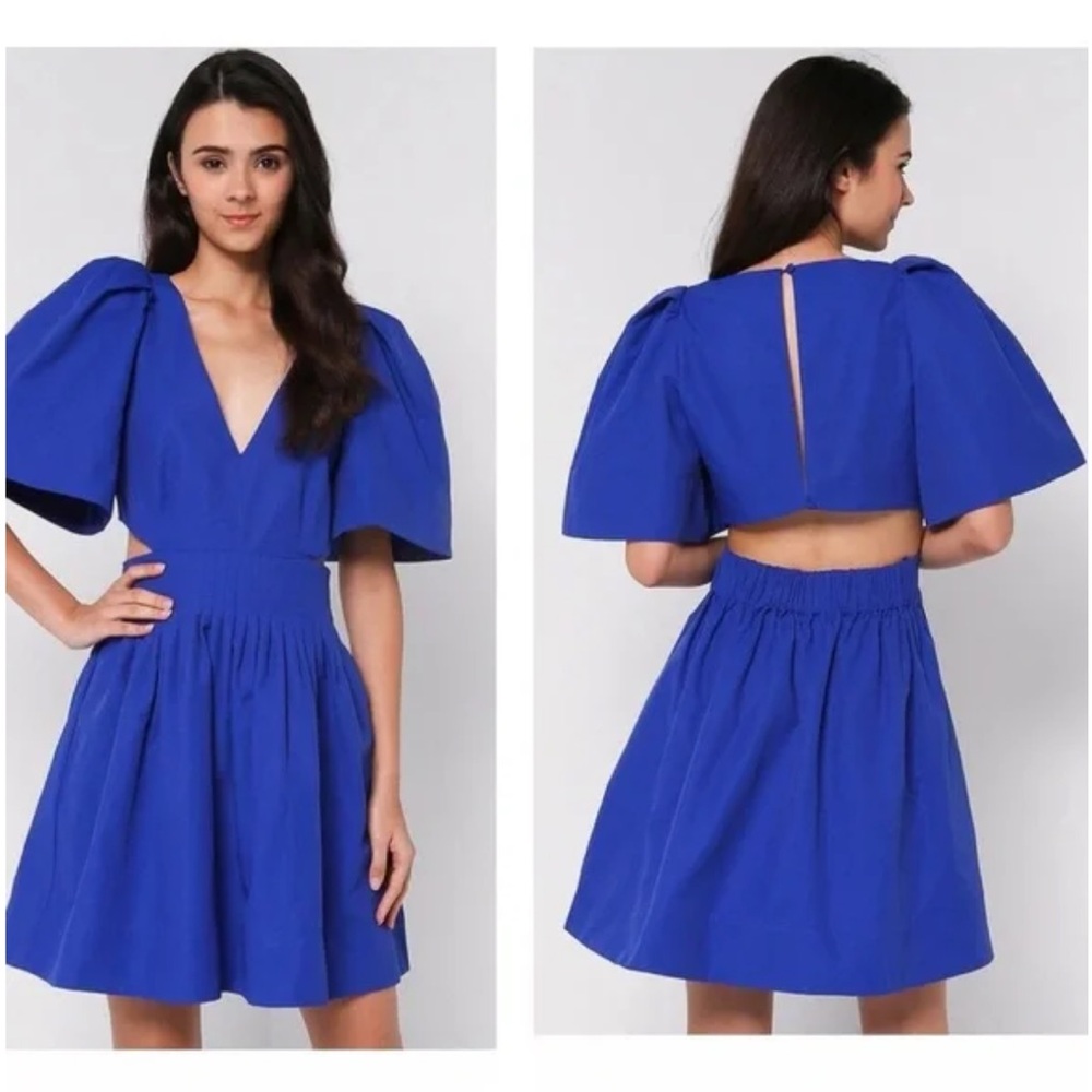 Elegant Blue Women's Dress